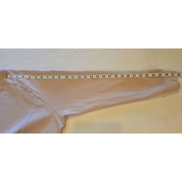 Adidas Sweatshirt Womens Large Pink Tan Over Pockets Logo Country Club Logo - Picture 7 of 9